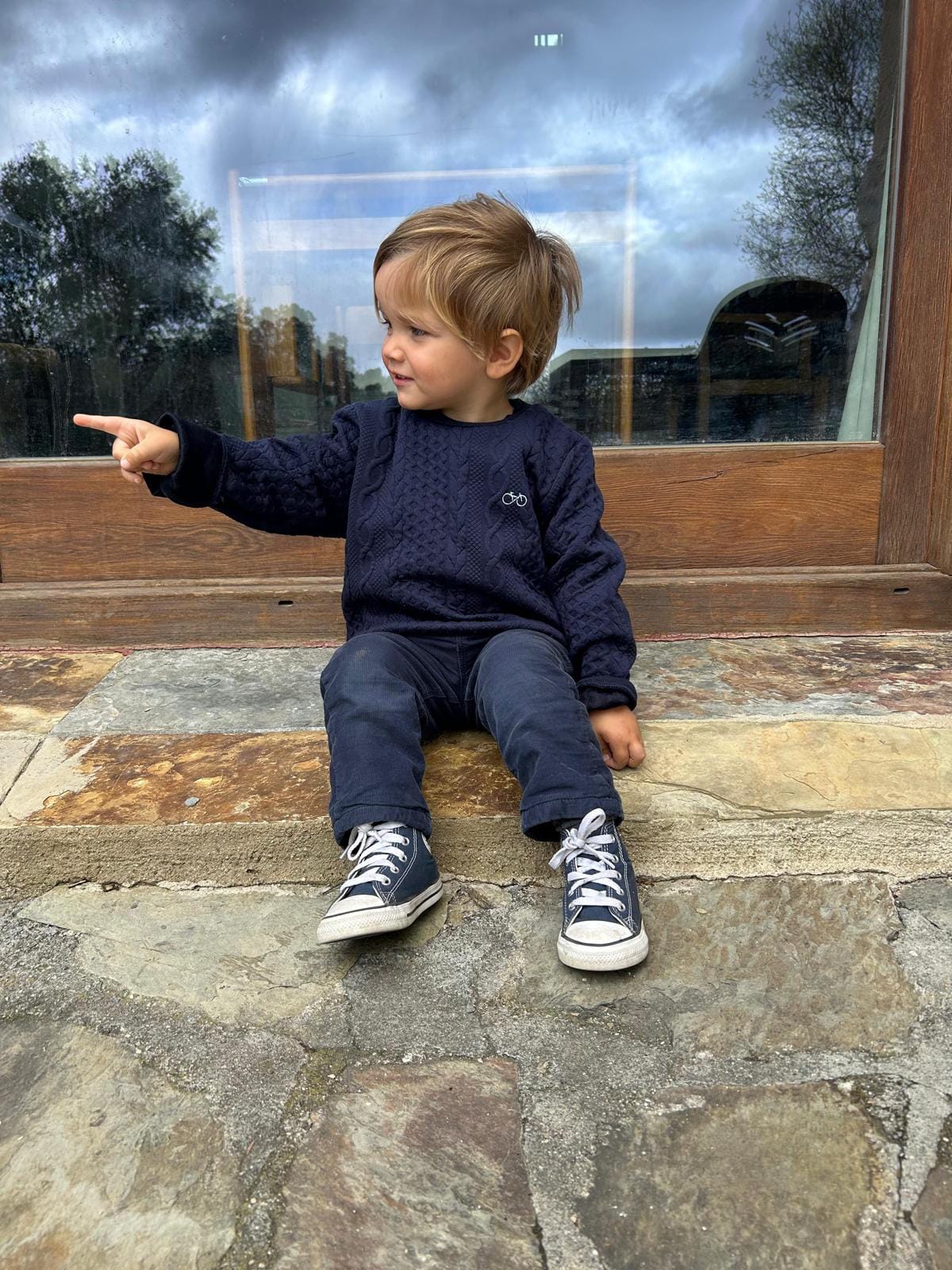 Sudadera niño azul