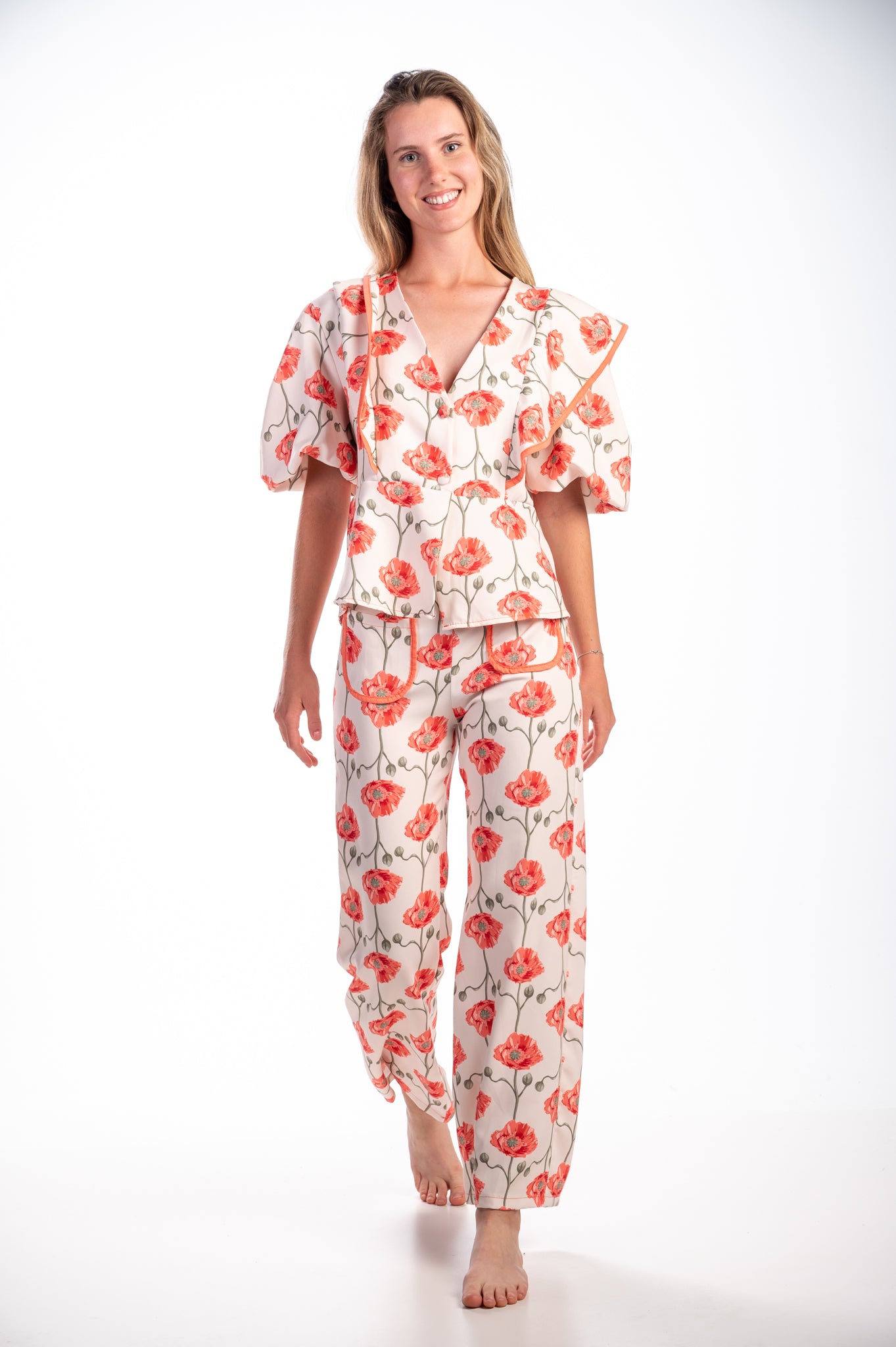 Conjunto primaveral naranja