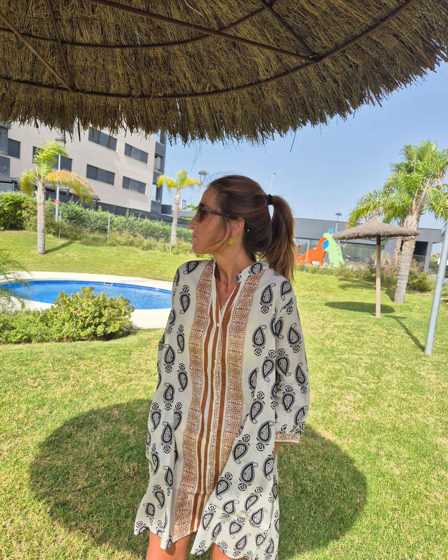 Vestido playero 100% algodón