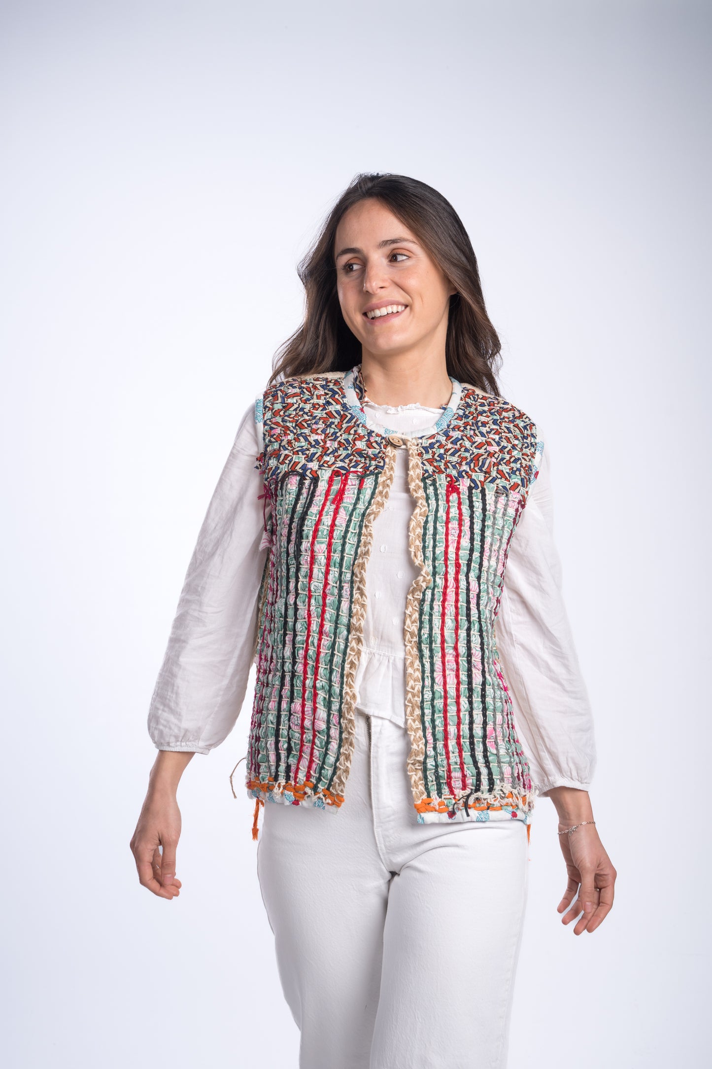 Chaleco handmade verde