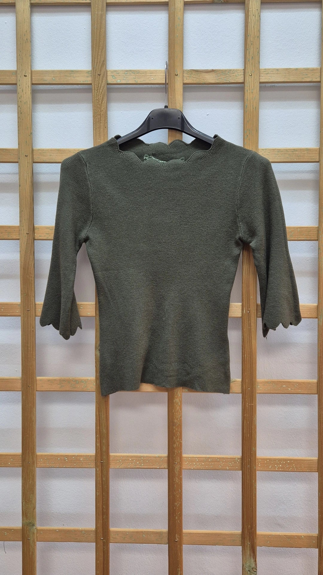 Camiseta punto verde