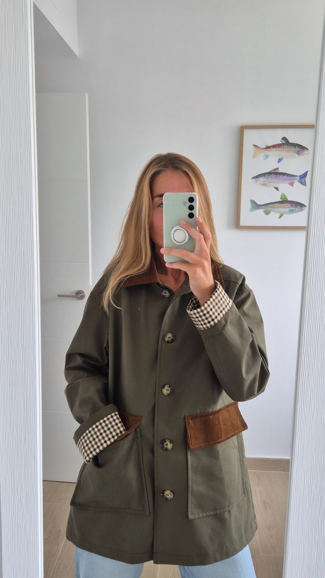 Chaqueta clásica verde