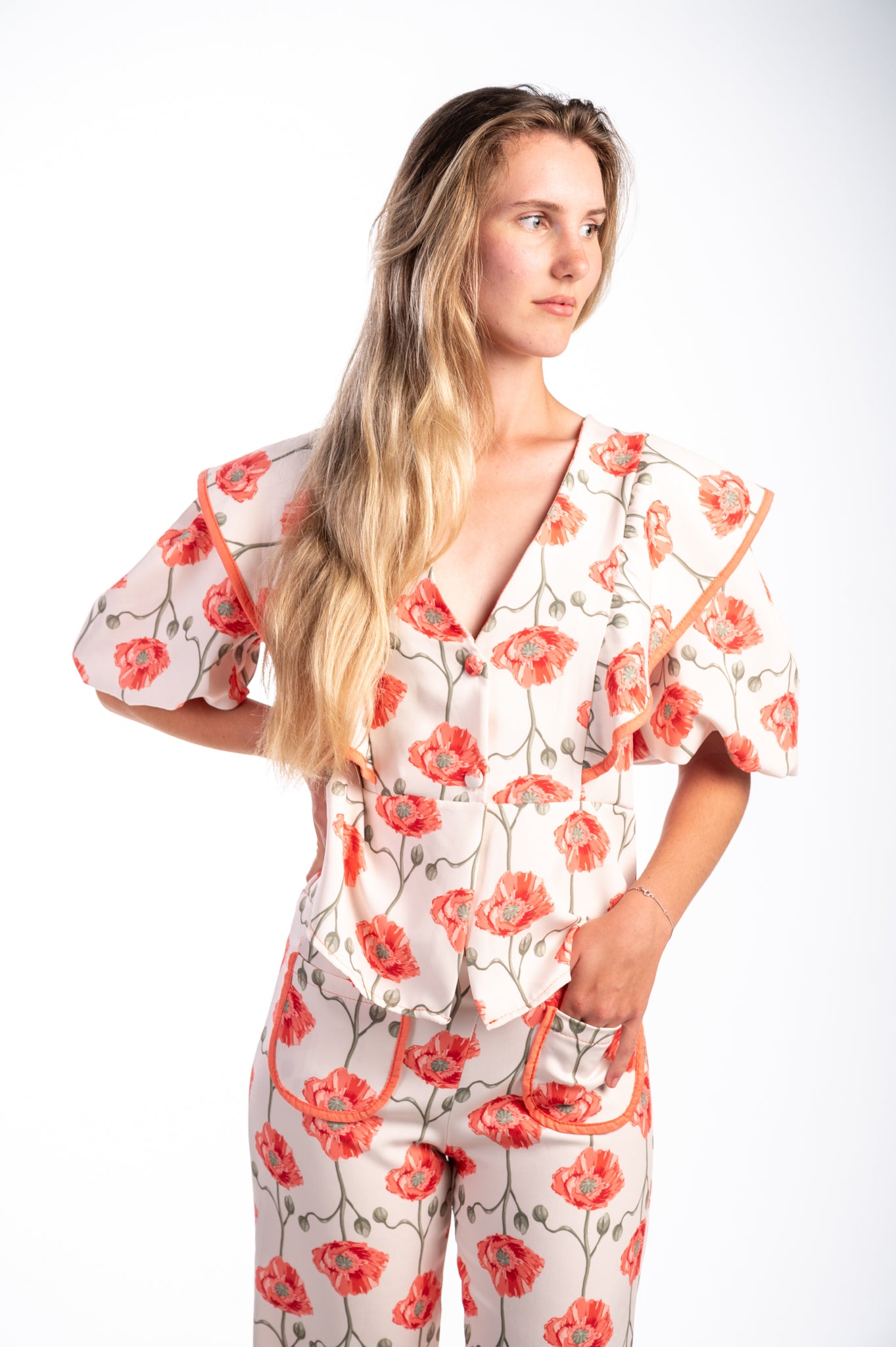 Conjunto primaveral naranja