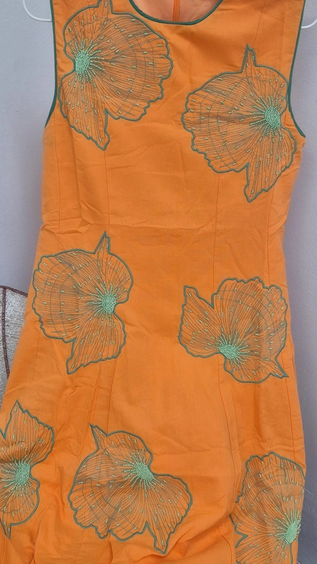 Vestido Alicia naranja