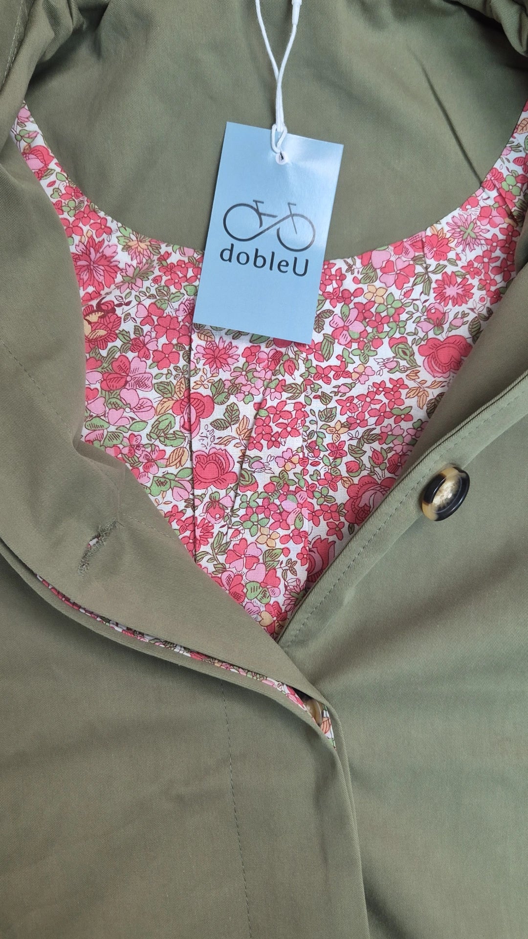 Parka con forro estampado