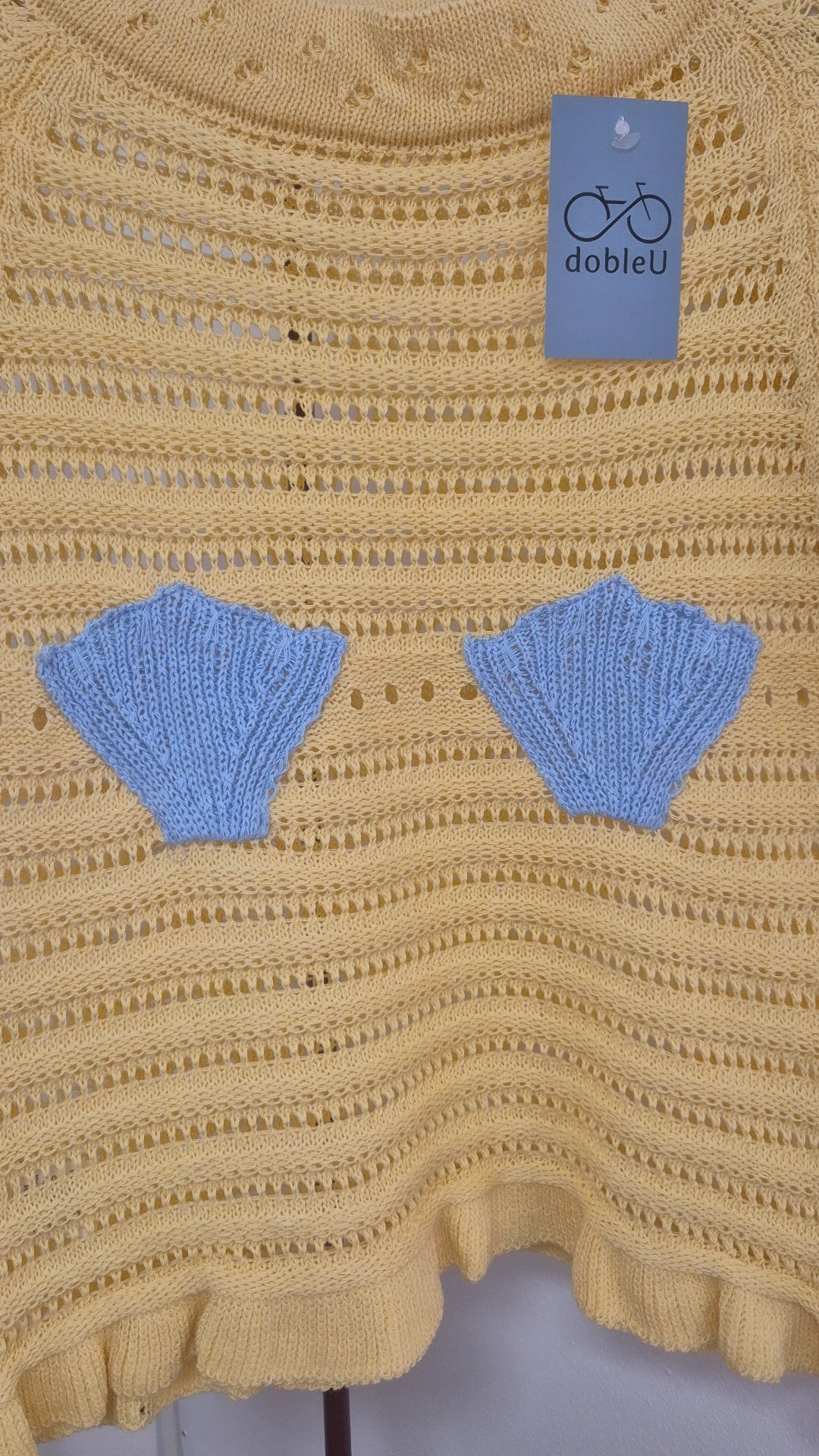 Cardigan Concha amarillo