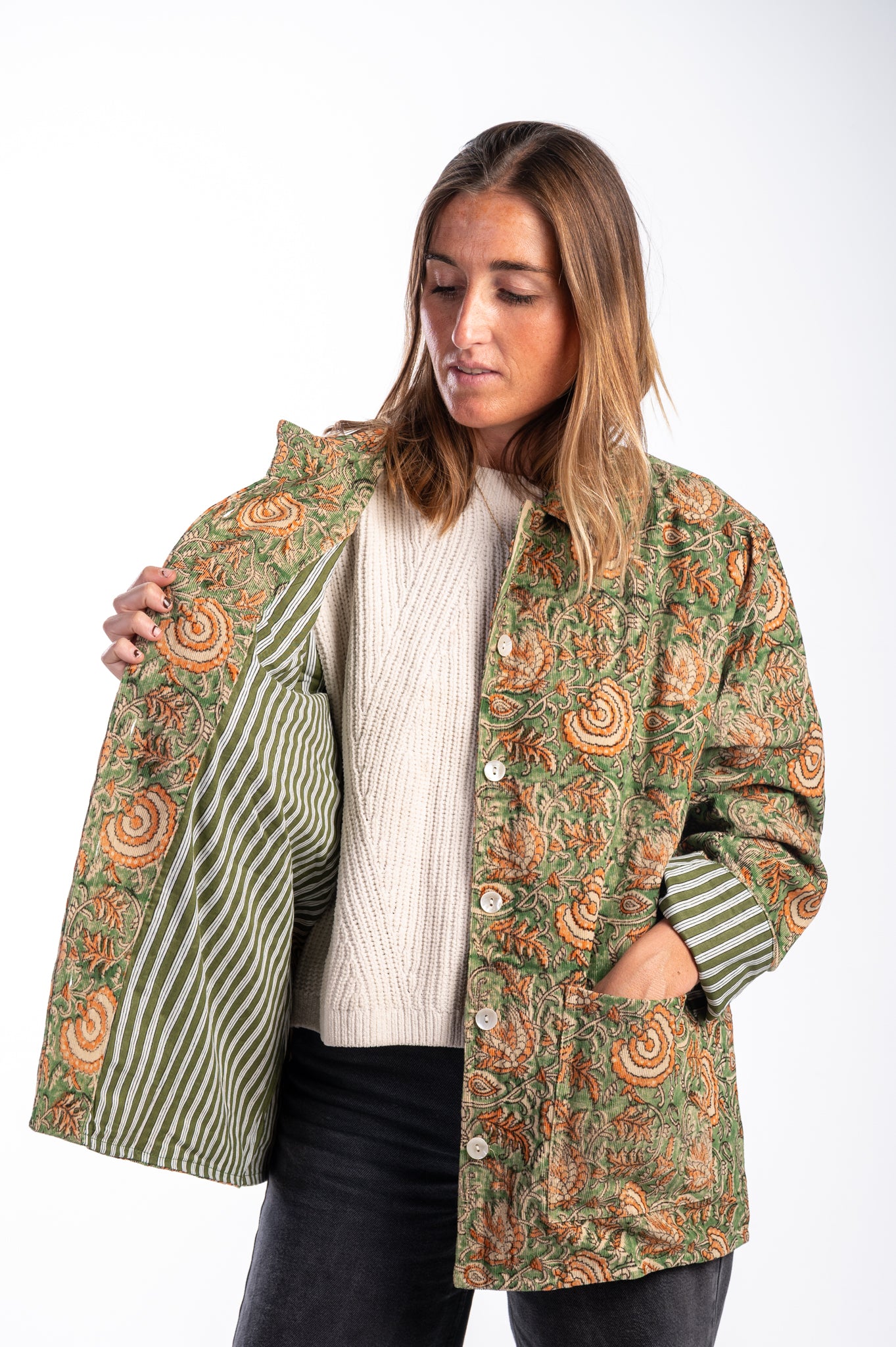 Chaqueta Aryam pistacho