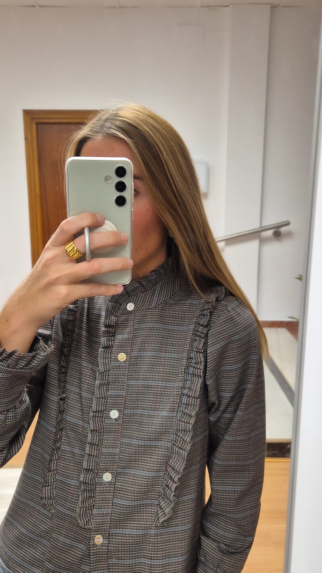Blusa detalles volantitos