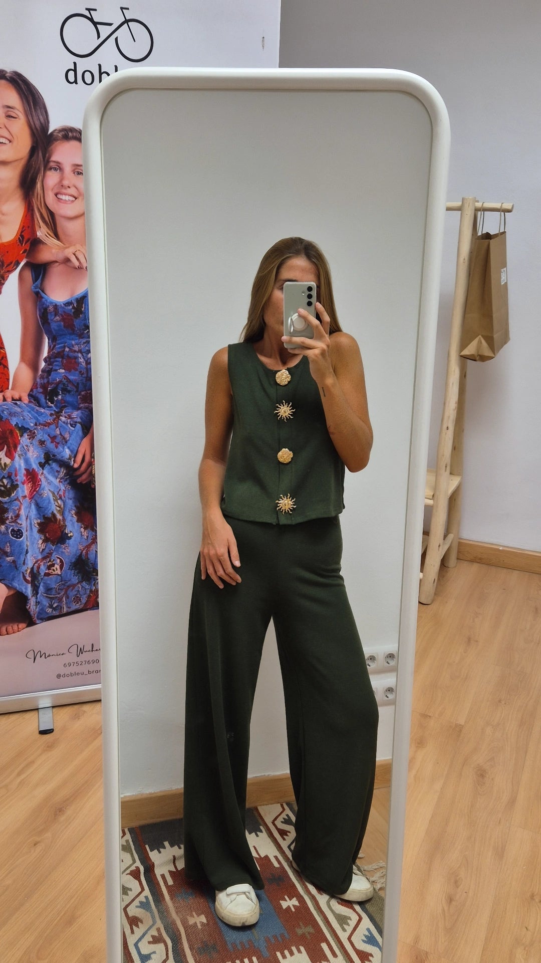 Conjunto punto accesorios dorados