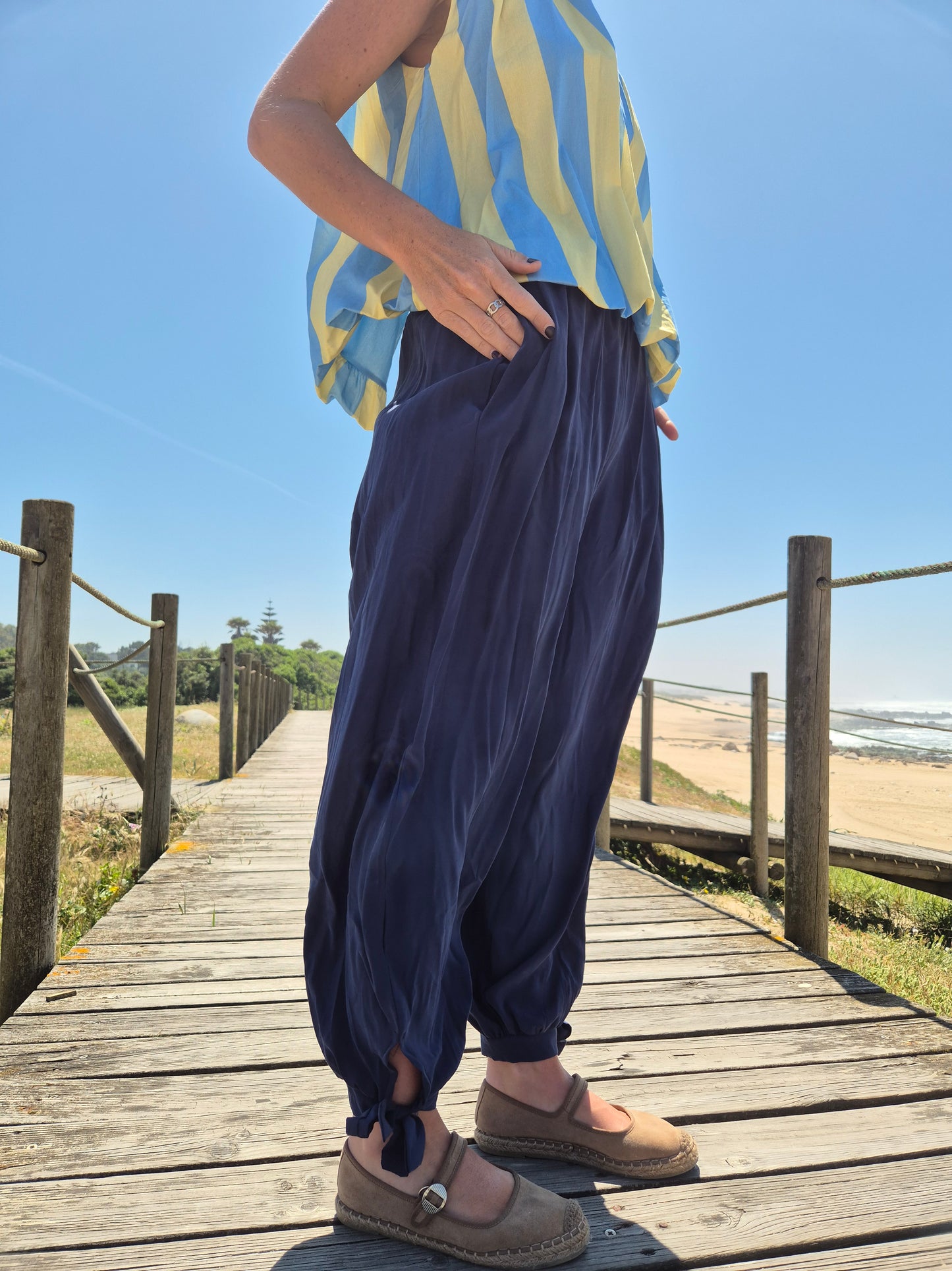 Pantalón bombacho navy