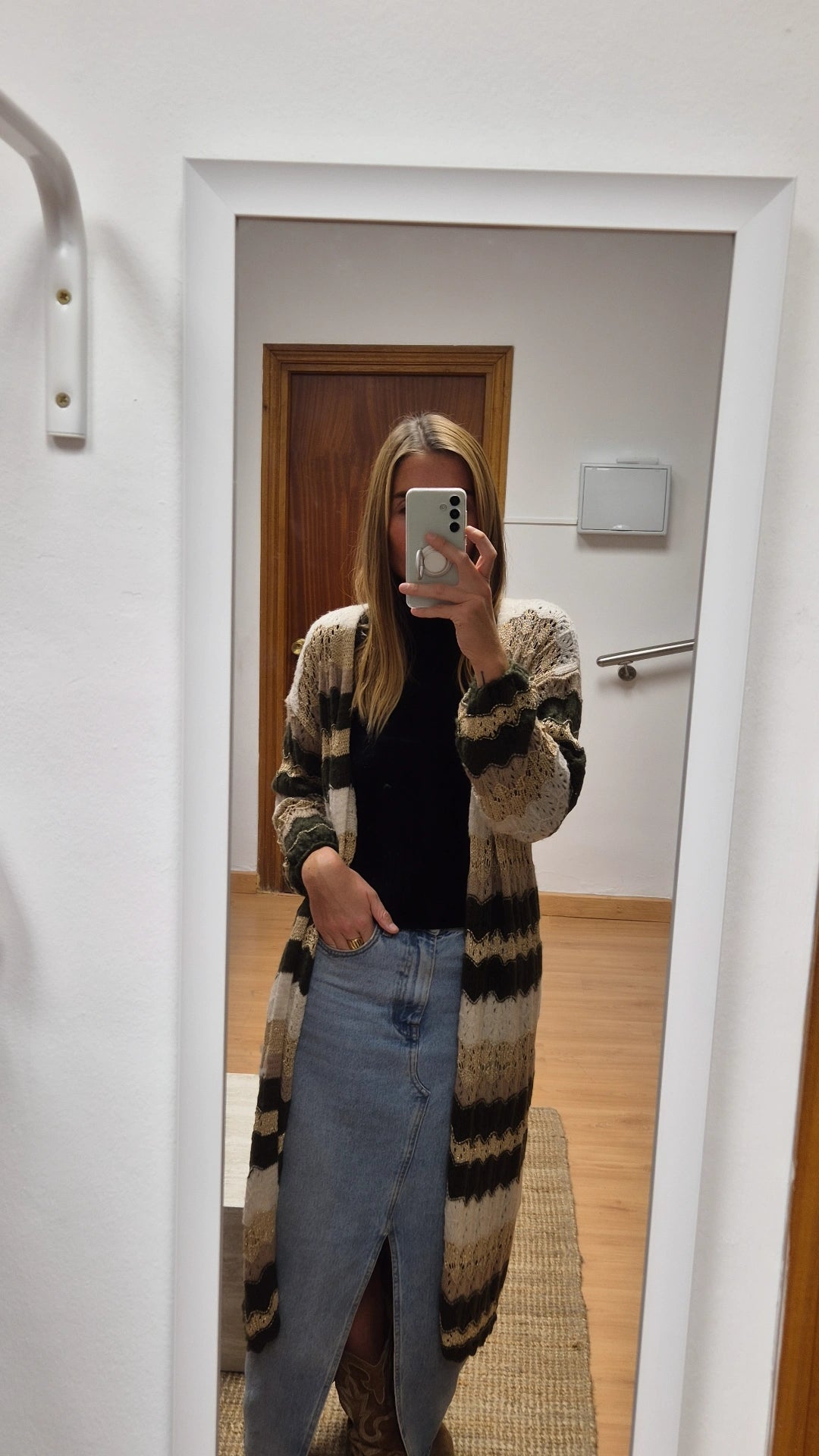 Cardigan rayas