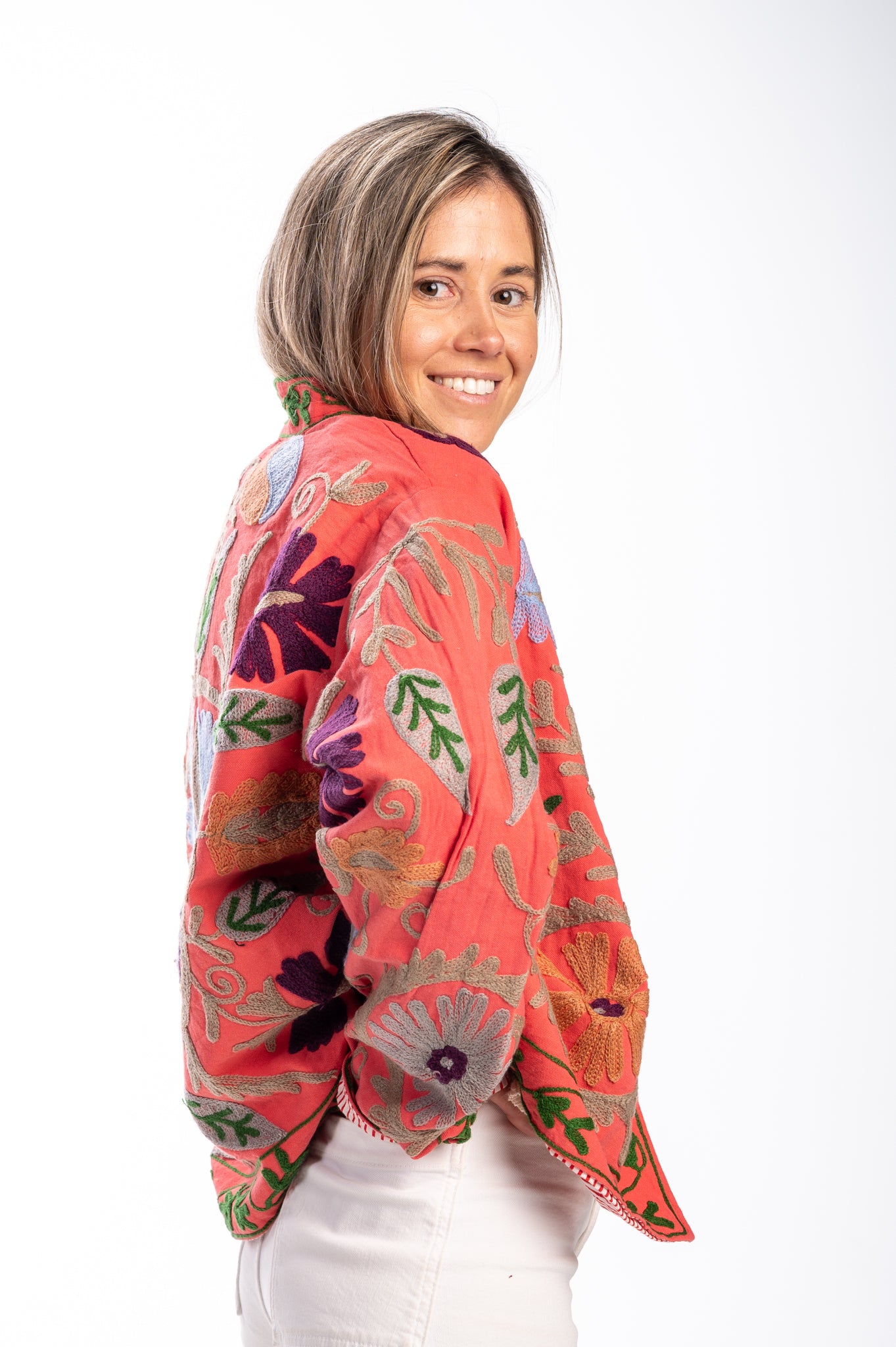 Chaqueta Prive coral