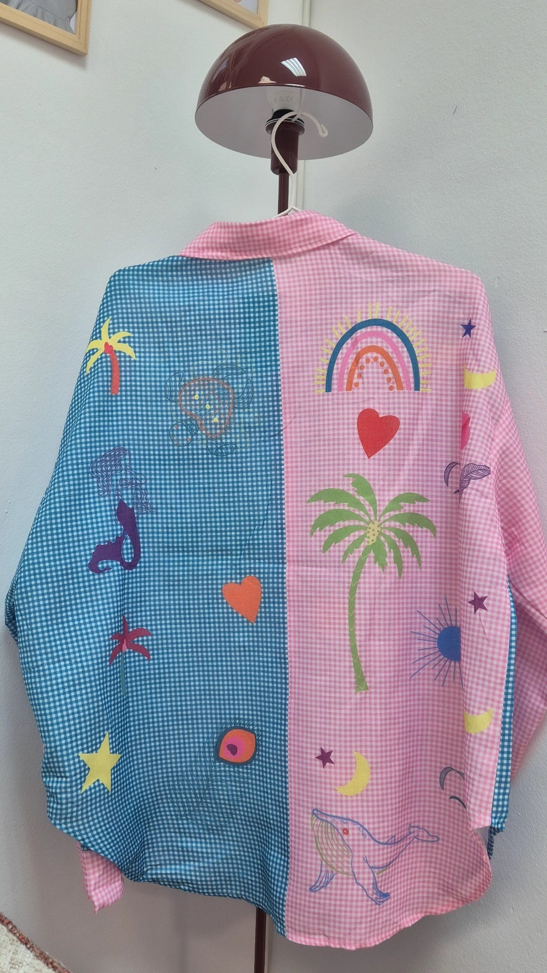 Blusa arcoiris lino&algodón