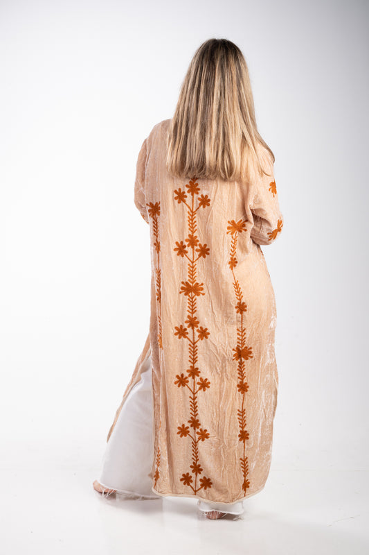 Kimono seda beige