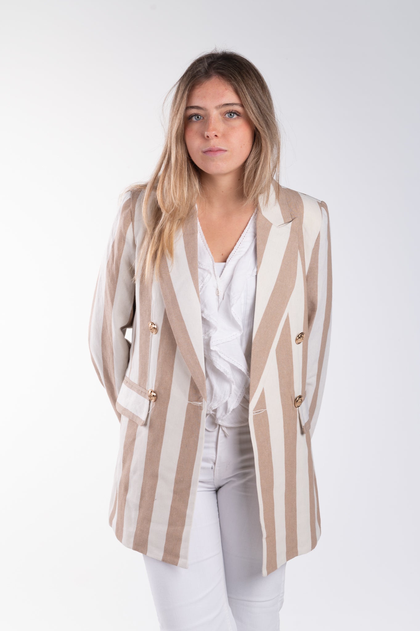 Blazer marinero beige
