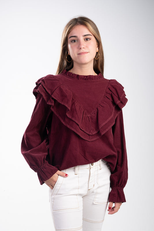 Blusa pana volante