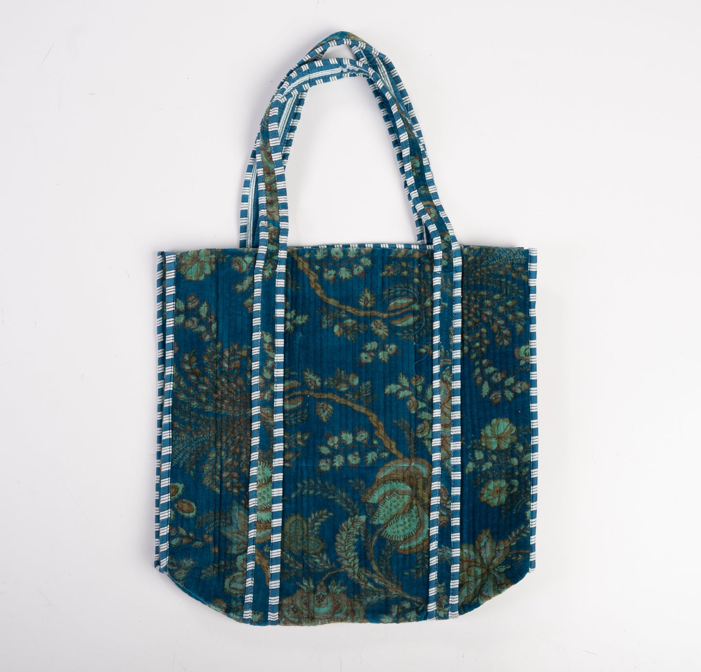 Tote bag azul verde