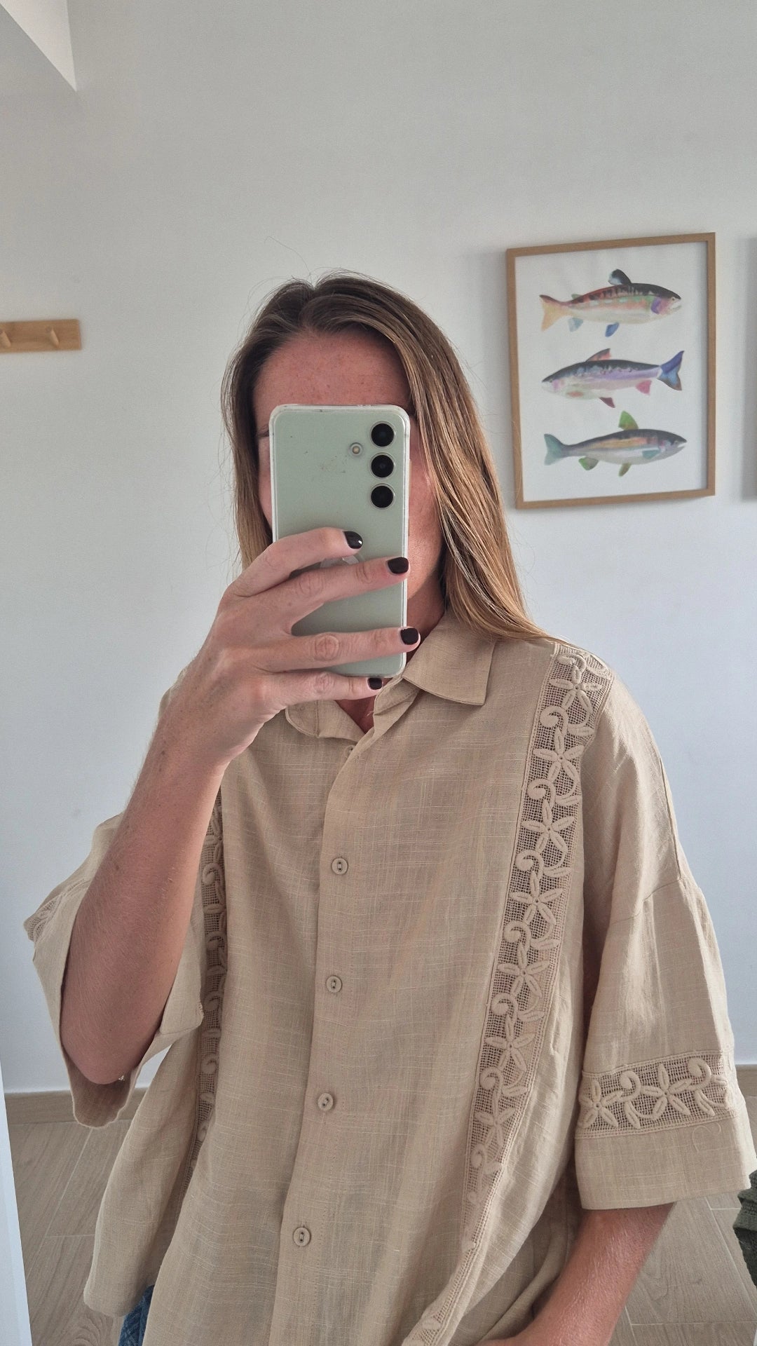 Blusa lino & algodón