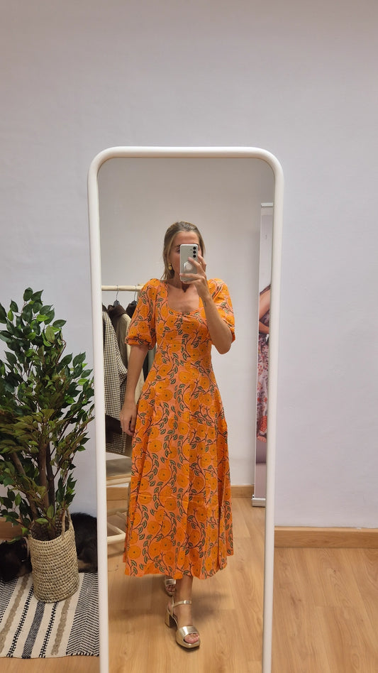 Vestido Kali con mangas Adhara
