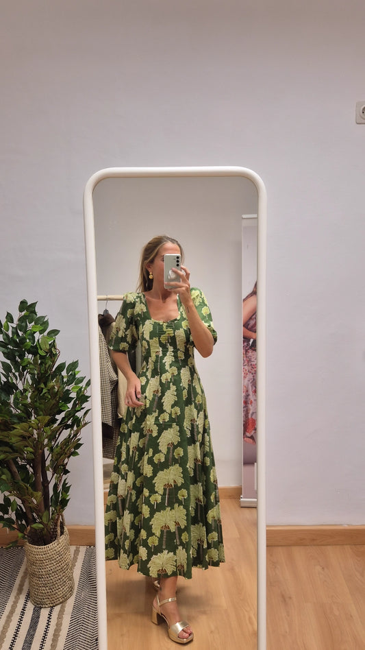 Vestido Kali con mangas Selva
