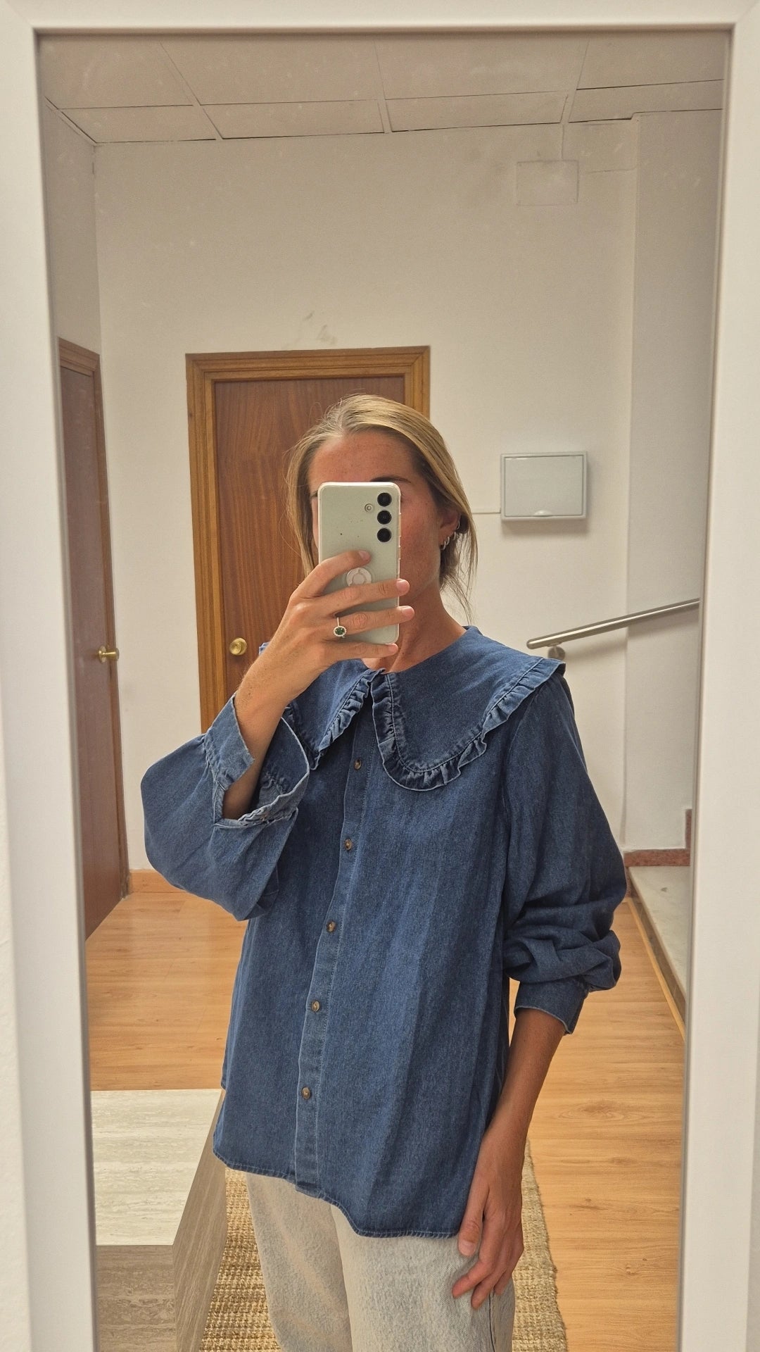 Camisa cuello vaquera