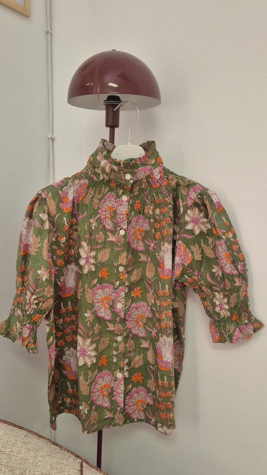 Blusa Florelia manga corta W