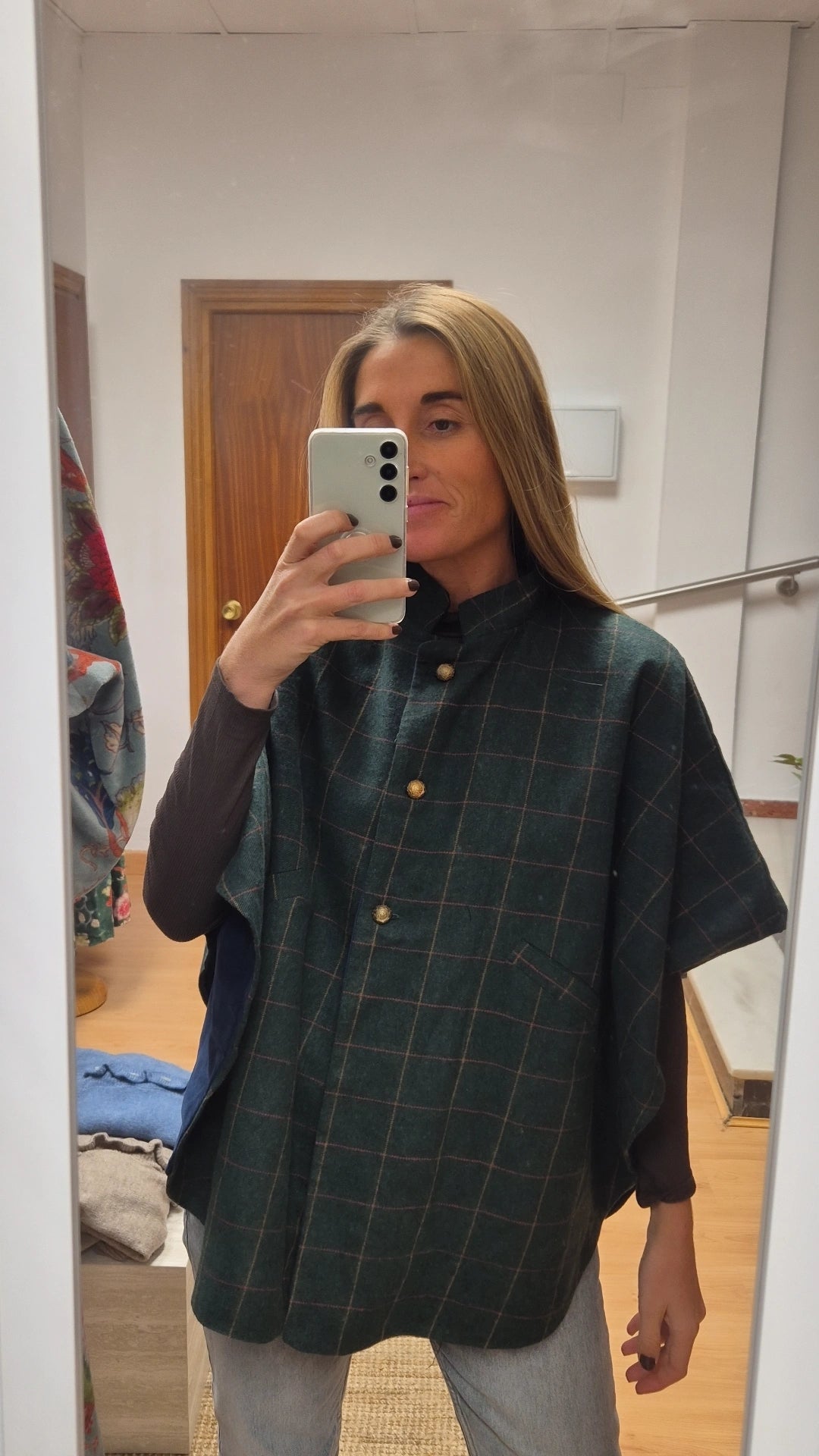 Capa escocés y terciopelo