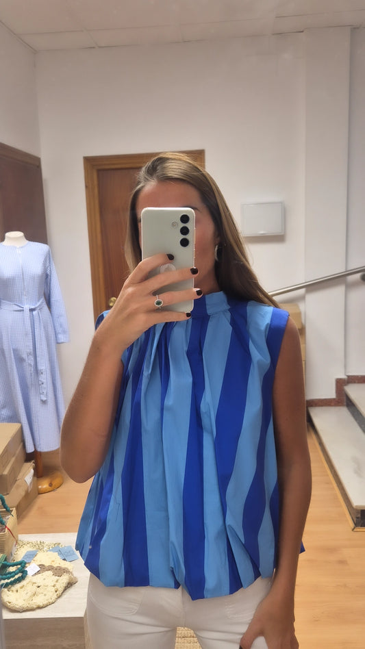 Blusa rayas y lazo F