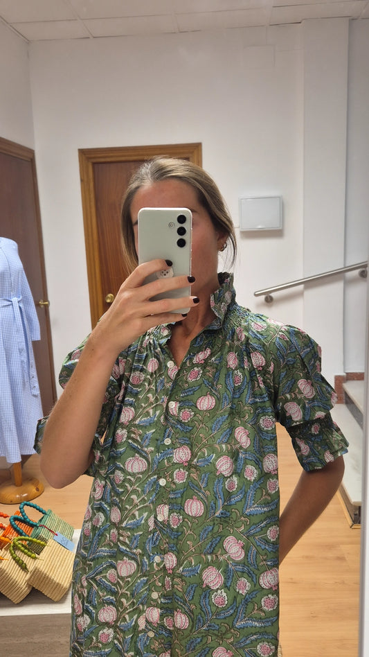 Vestido Florelia manga corta E