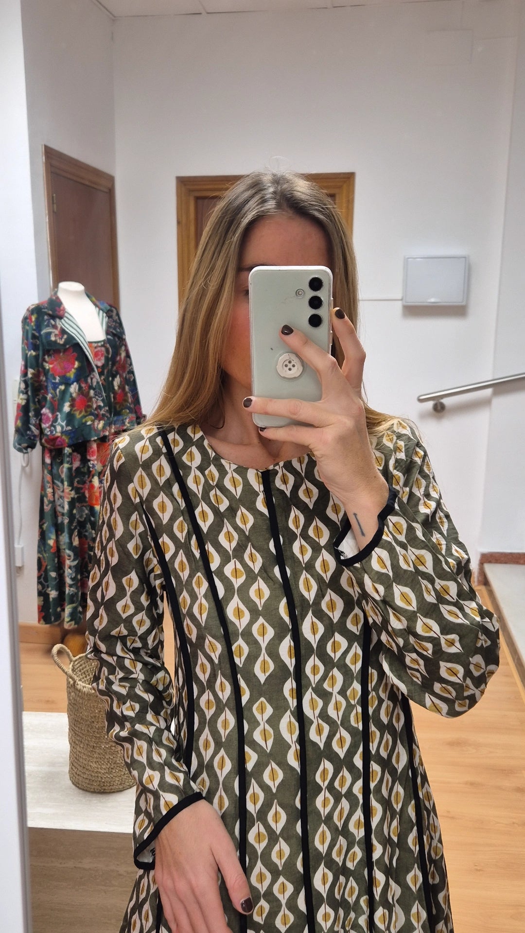 Vestido corte a raya Rombo