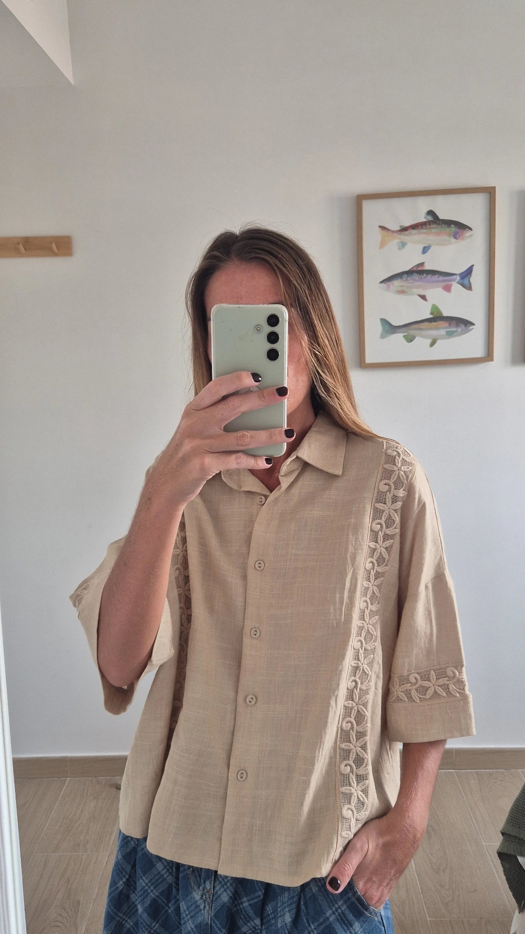 Blusa lino & algodón