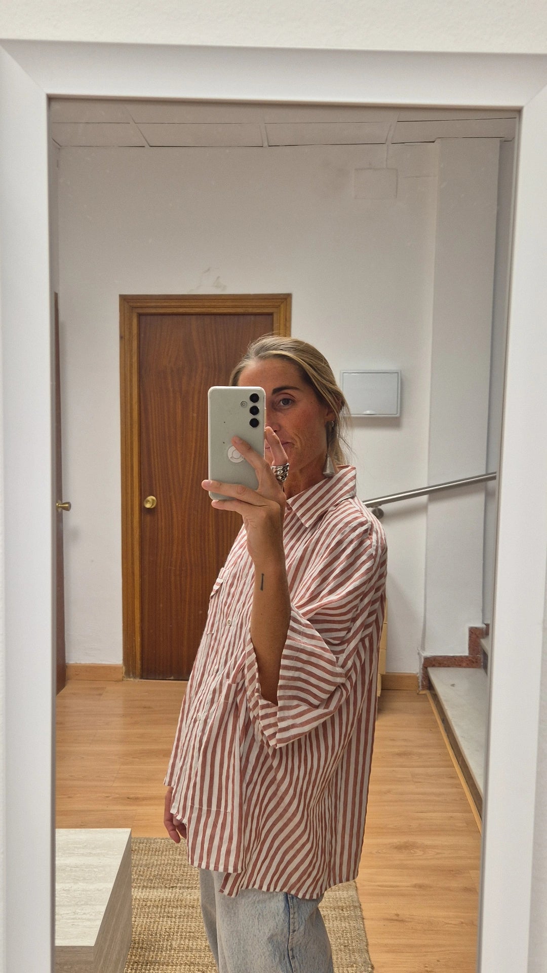Camisa Alba rosa empolvado