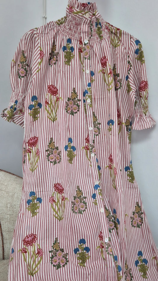 Vestido Florelia manga corta P