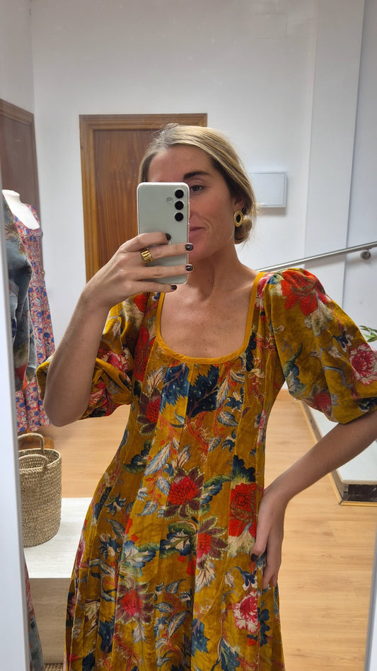 Vestido Moniquita con mangas Aurora Silvestre