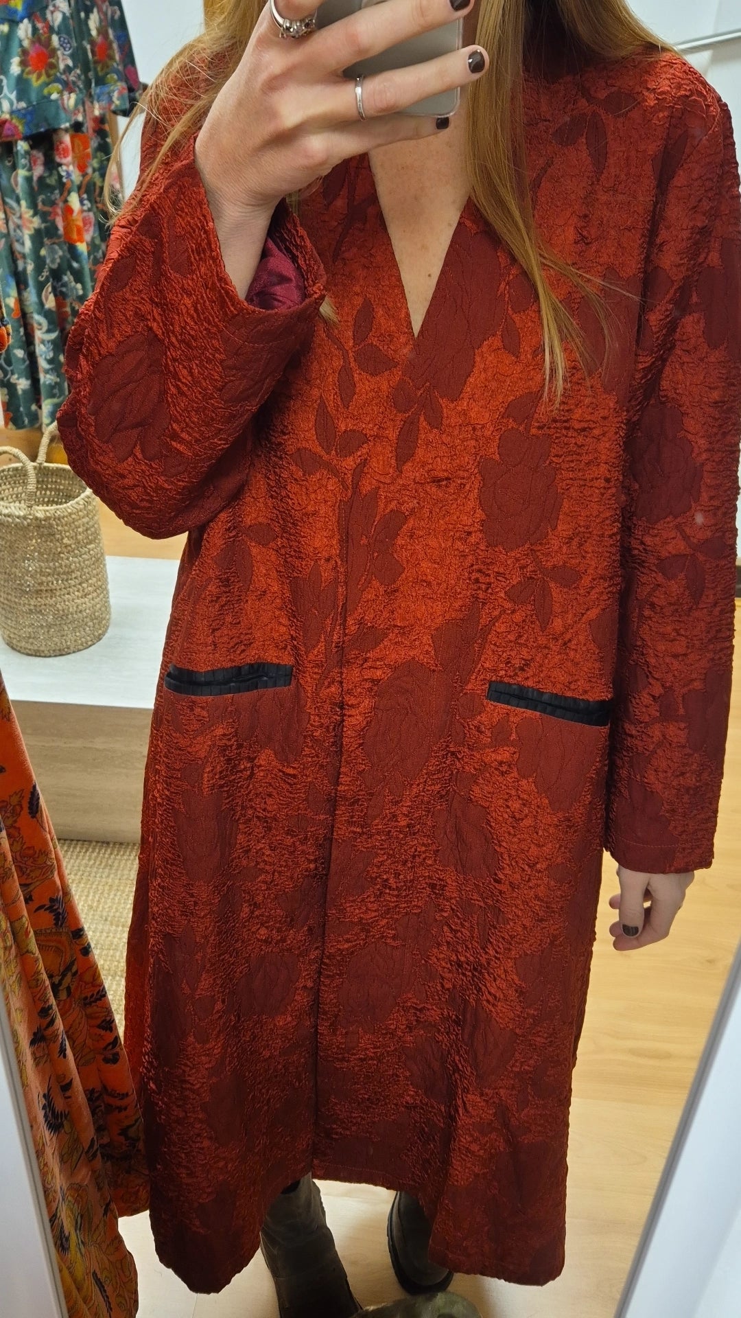 Abrigo|Kimono rugoso especial