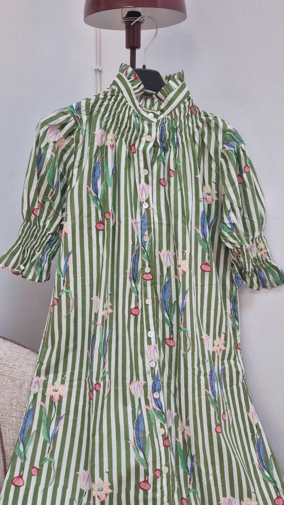 Vestido Florelia manga corta G