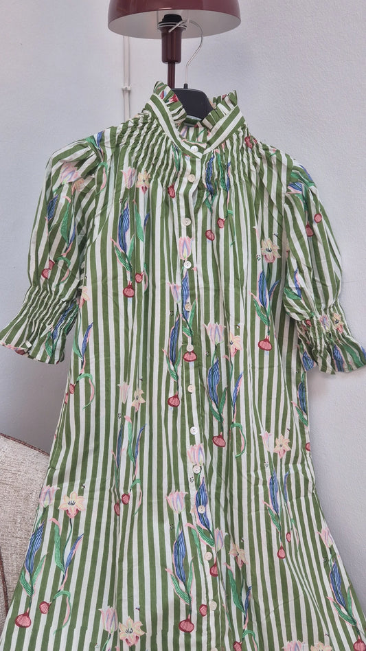 Vestido Florelia manga corta G