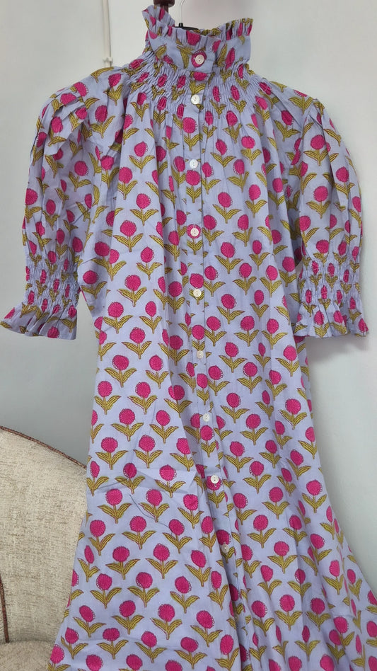 Vestido Florelia manga corta N