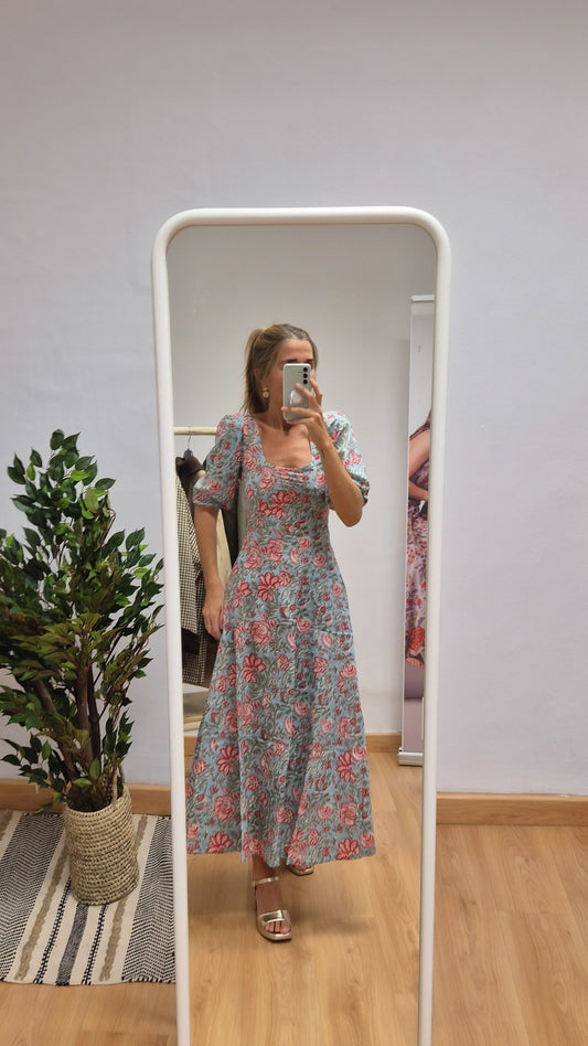 Vestido Kali con mangas Duna
