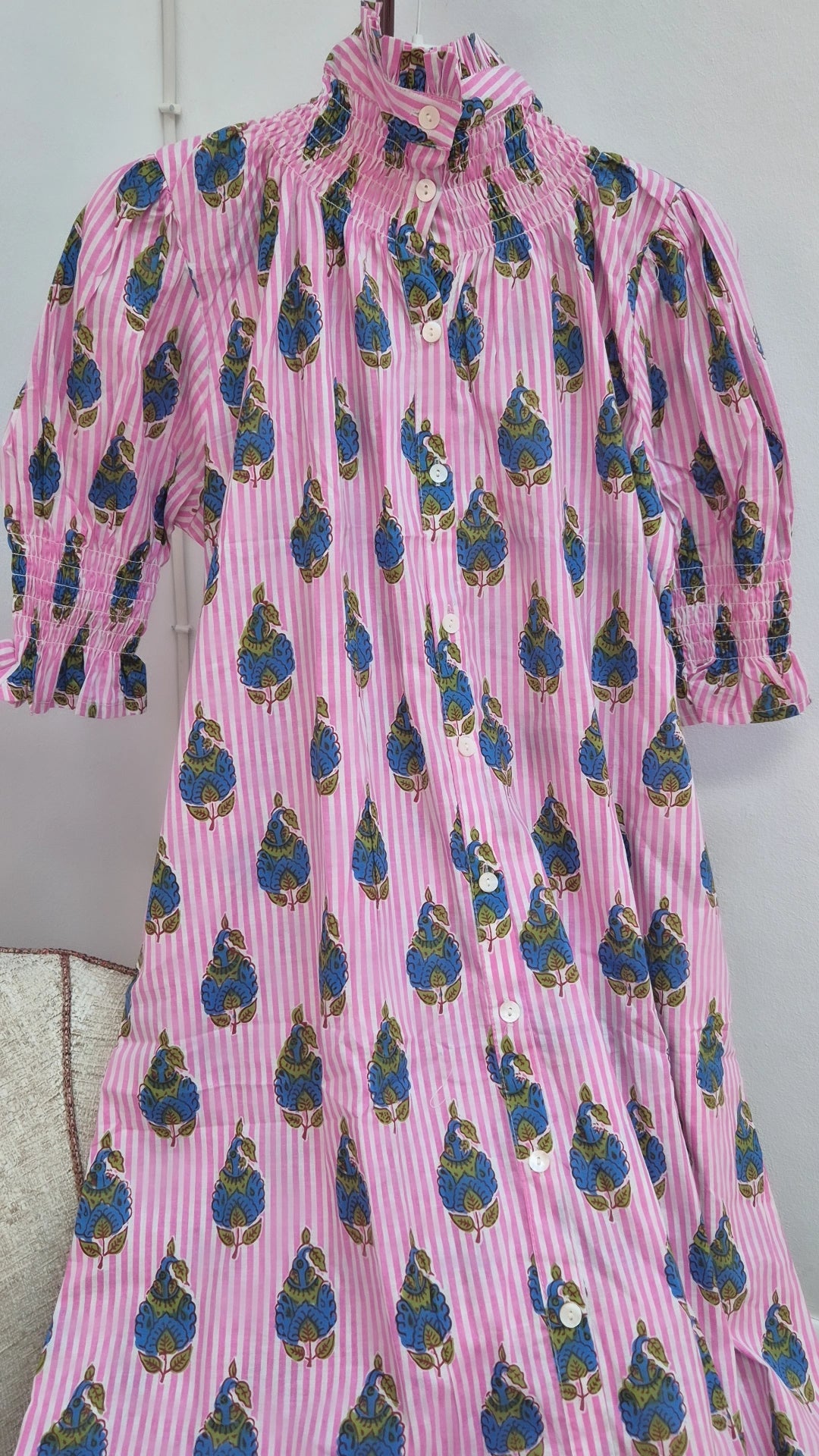 Vestido Florelia manga corta U