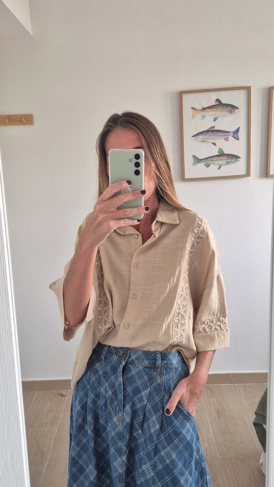Blusa lino & algodón
