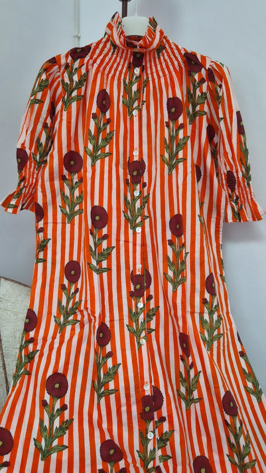 Vestido Florelia manga corta O