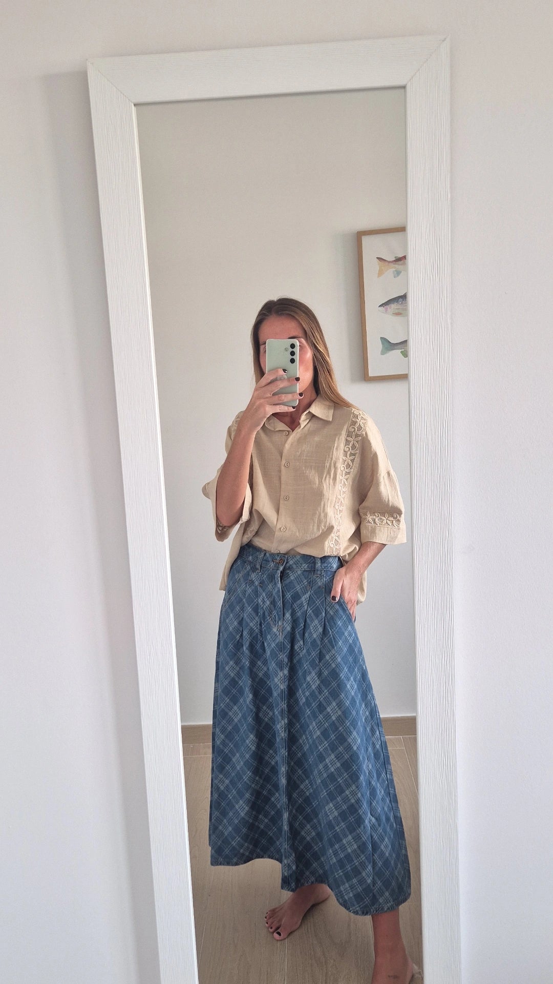 Blusa lino & algodón
