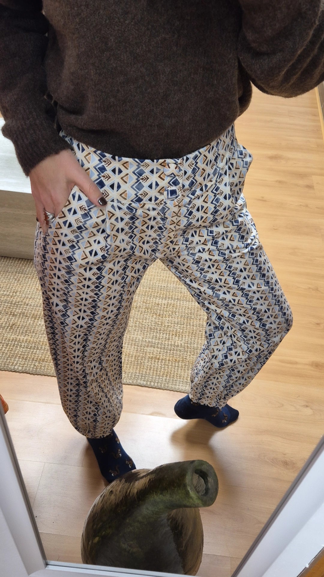 Pantalón bombacho mar