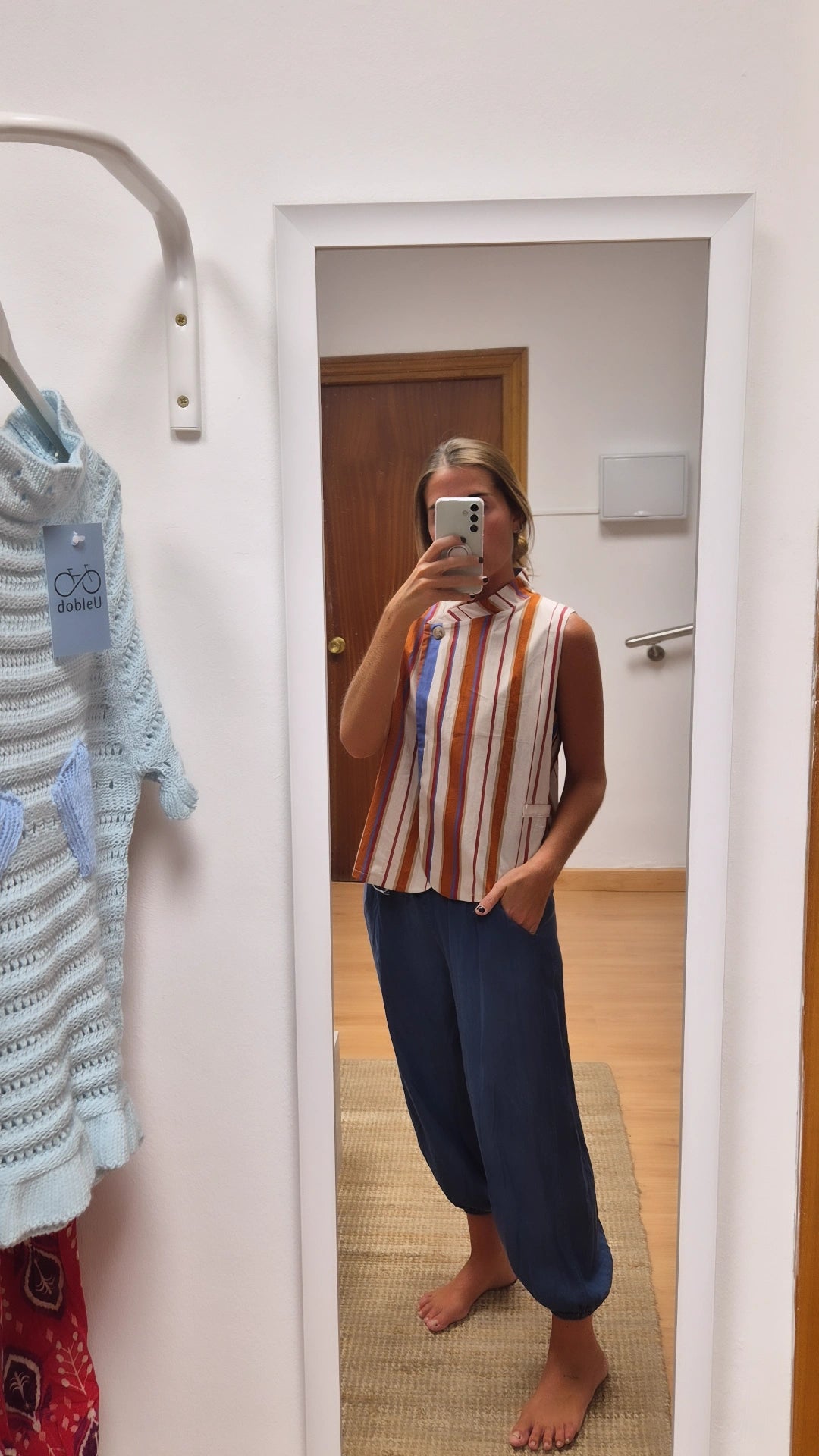Pantalón bombacho denim