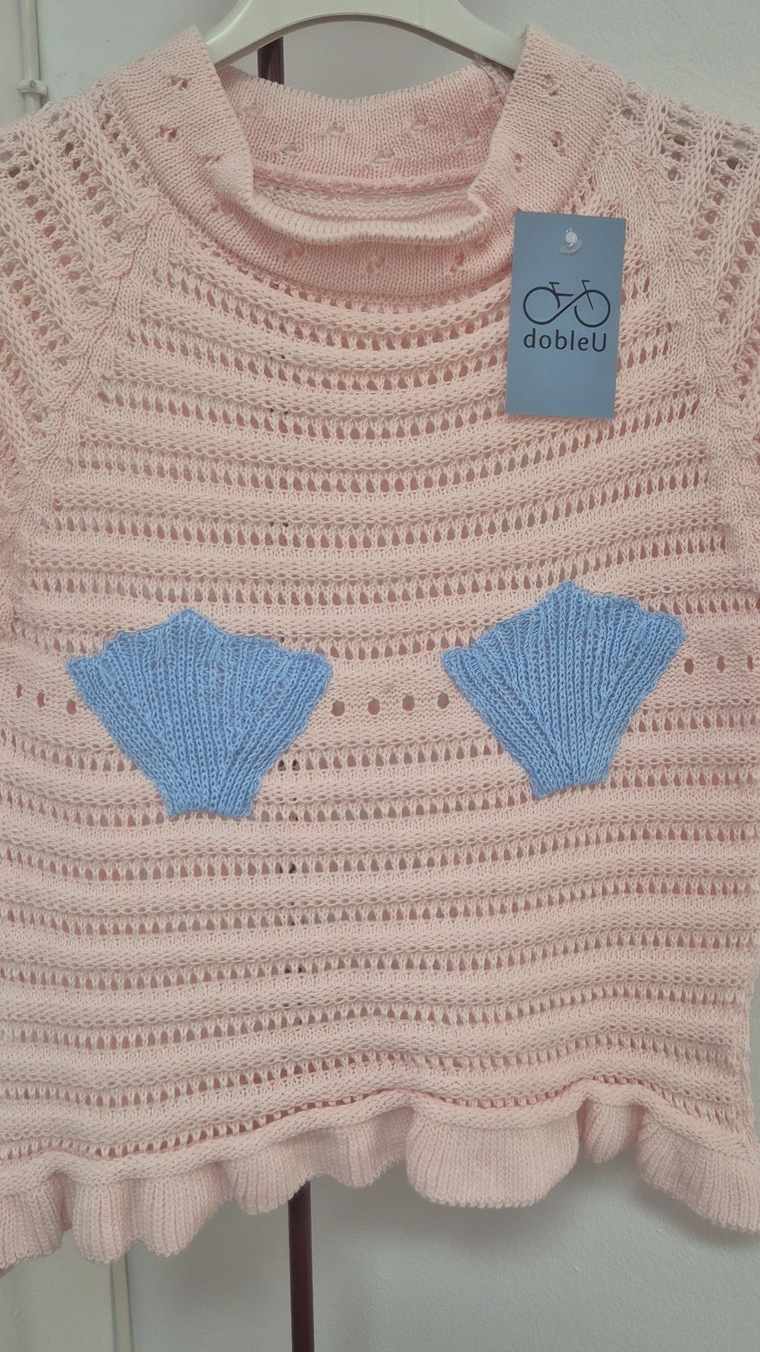 Cardigan Concha rosa