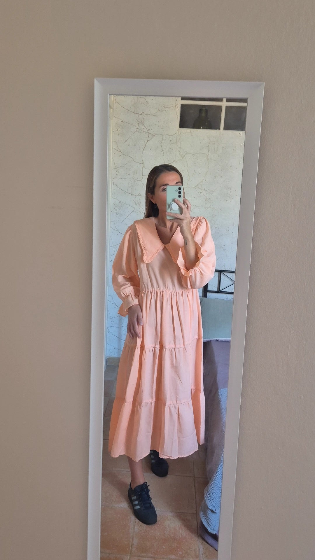 Vestido Bhrat melocotón