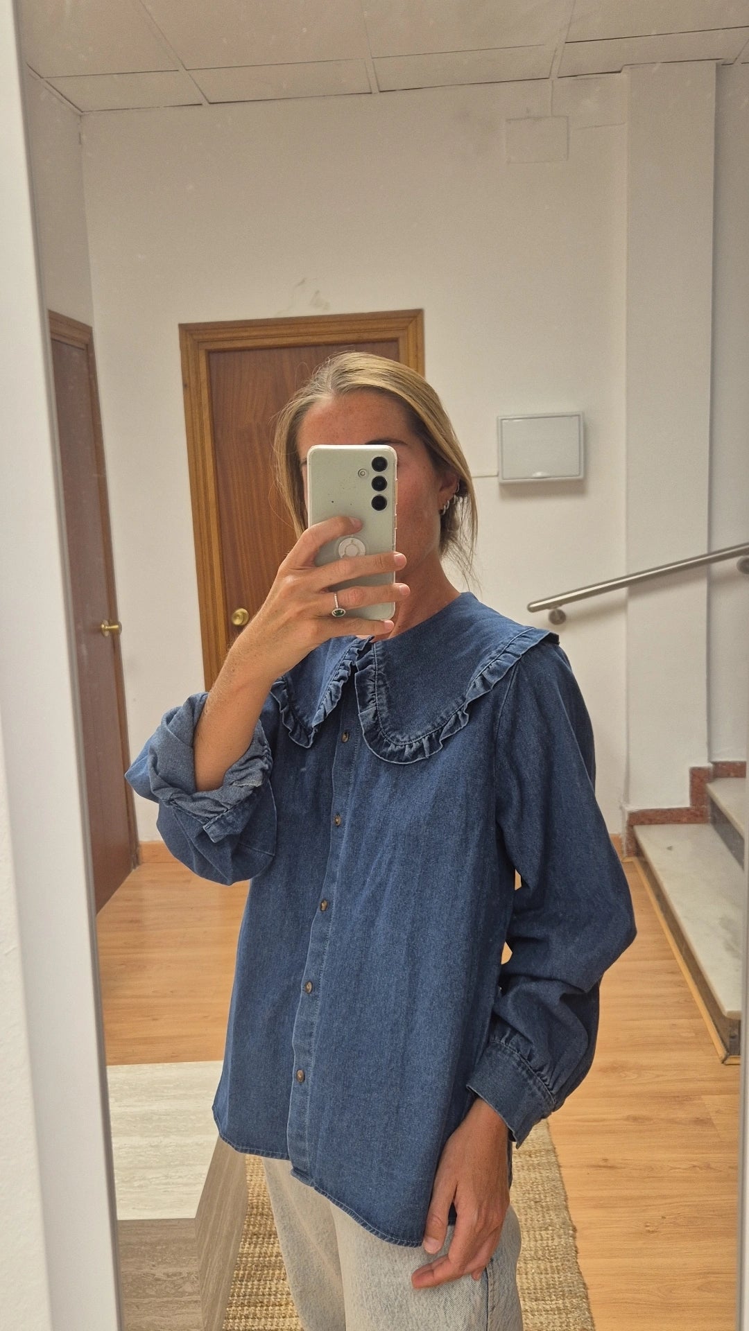 Camisa cuello vaquera