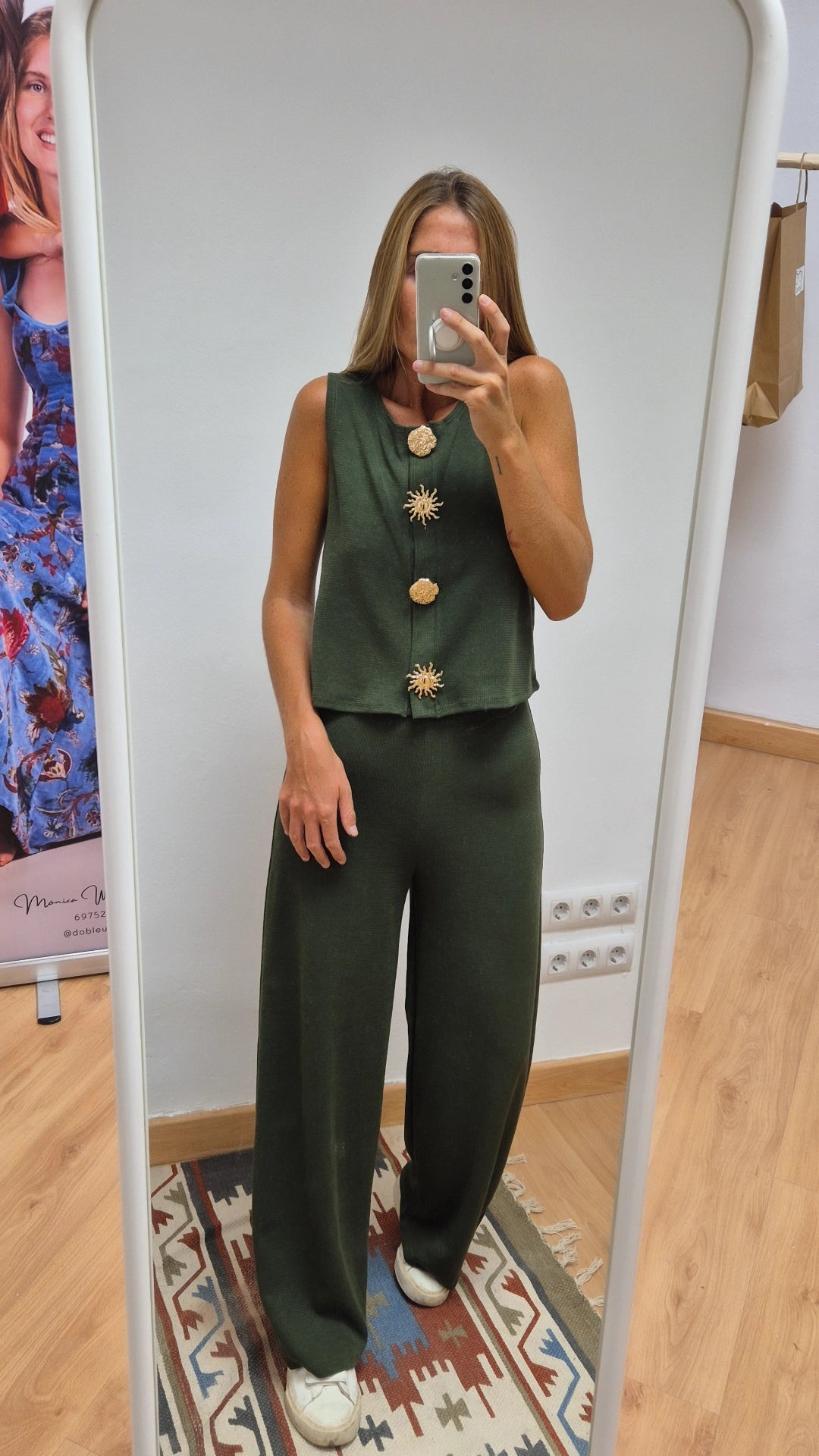 Conjunto punto accesorios dorados