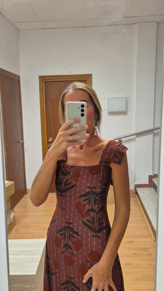 Vestido Elsa teja